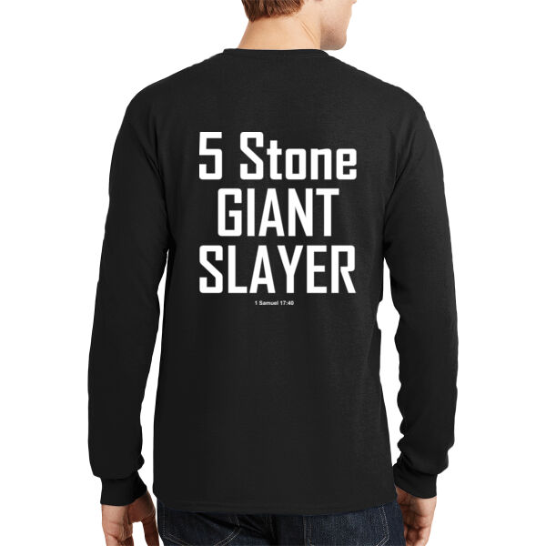5 Stone Giant Slayer - DryBlend ® 50 Cotton/50 Poly Long Sleeve T Shirt Thumbnail