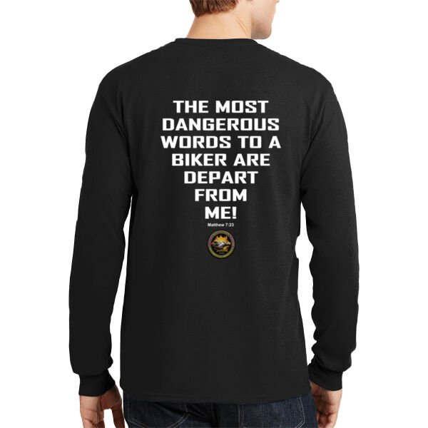 Dangerous Words - DryBlend ® 50 Cotton/50 Poly Long Sleeve T Shirt Thumbnail