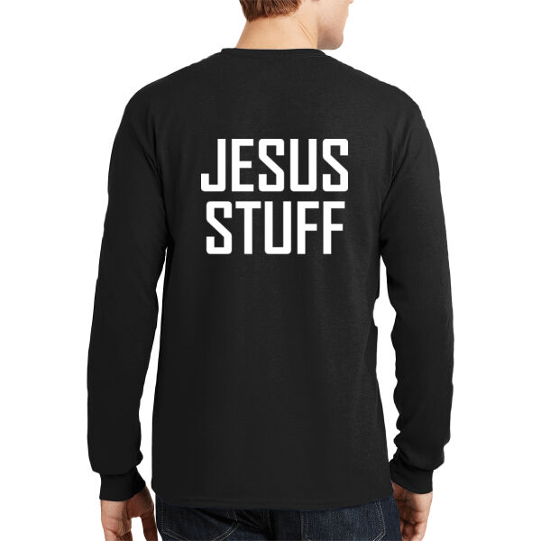 Jesus Stuff - DryBlend ® 50 Cotton/50 Poly Long Sleeve T Shirt Thumbnail
