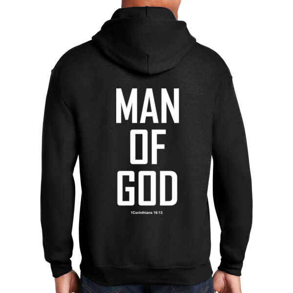 Man of God - Heavy Blend  Hooded Sweatshirt Thumbnail