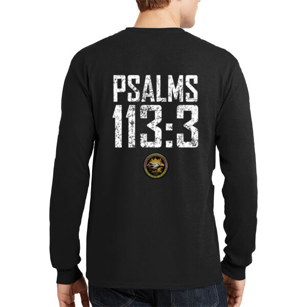 Psalms 113 - DryBlend ® 50 Cotton/50 Poly Long Sleeve T Shirt Thumbnail